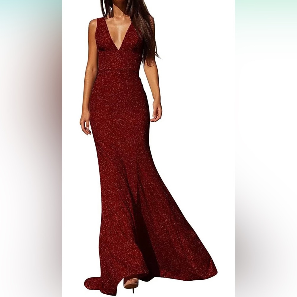 Red formal dress